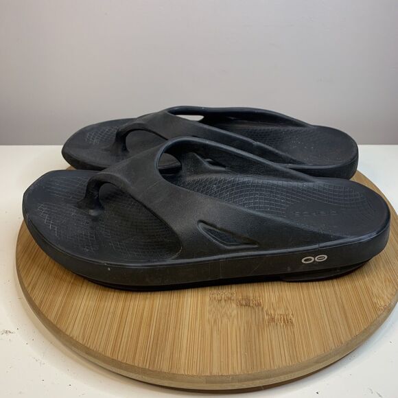 OOFOS Other - OOFOS OORIGINAL Sandal Mens Size 11 Slide Flip Flop Thong Black EU 44